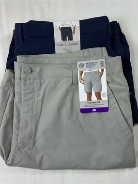 Lot 2 Men's Performance Shorts Size 40 Mondetta Tech Greg Norman Golf 9 Inseam